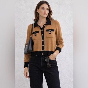 ST JOHN COLLECTION | Vintage Knit Button Up Classic Cardigan Size 10